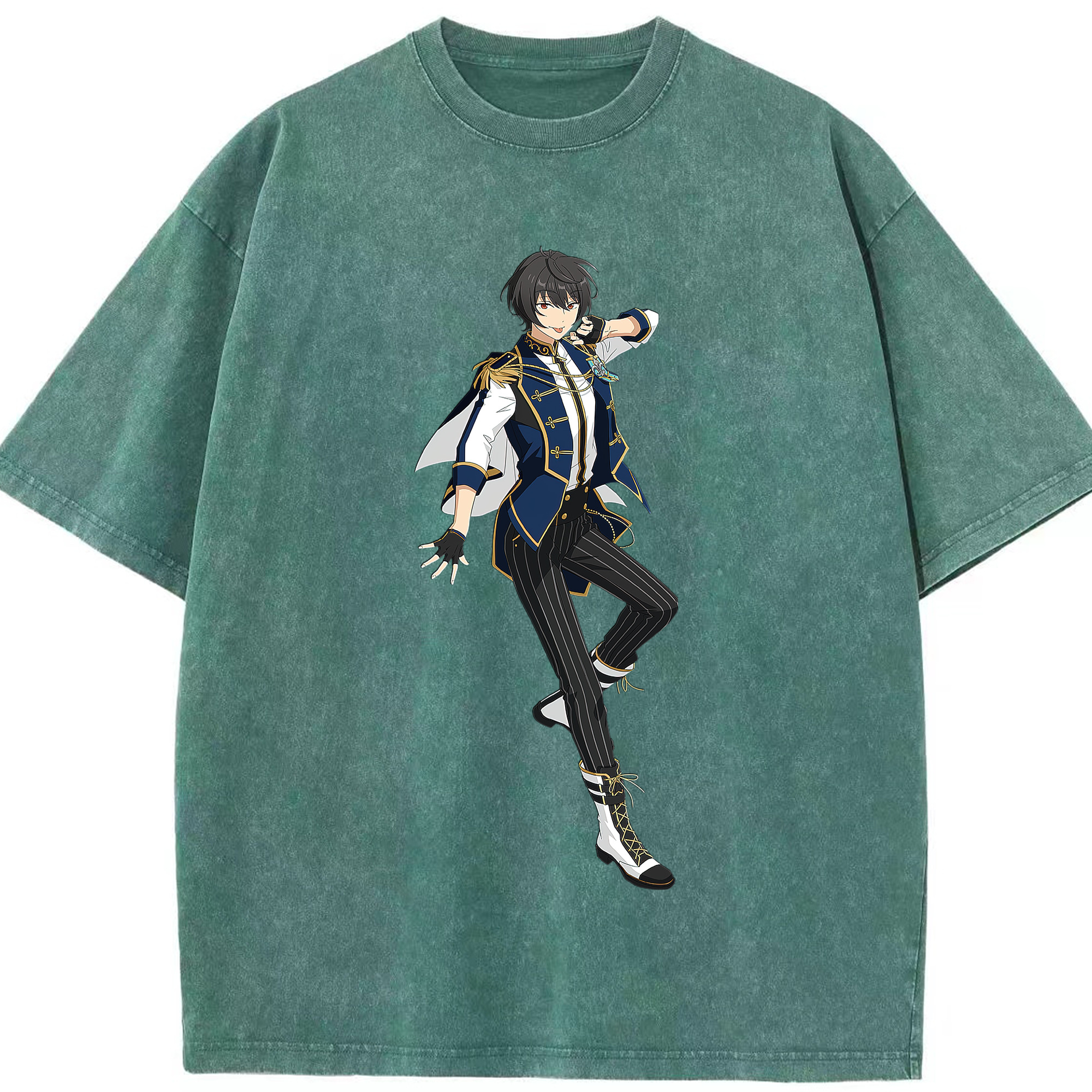 （画像用） あんさんぶるスターズ! Ensemble Stars 綿100% ヴィンテージ風 半袖Tシャツ（フロントプリント）